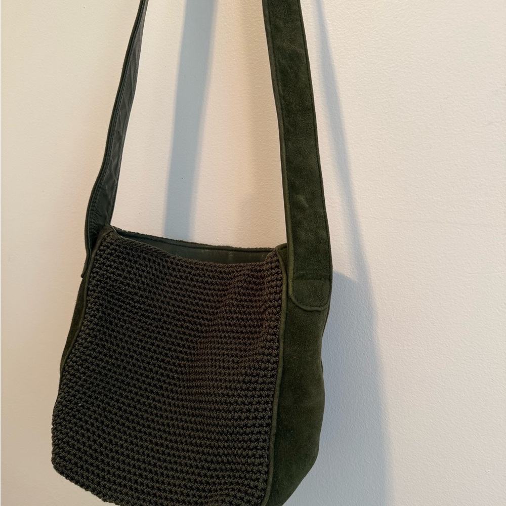 The Sak Olive Green Knit Bag